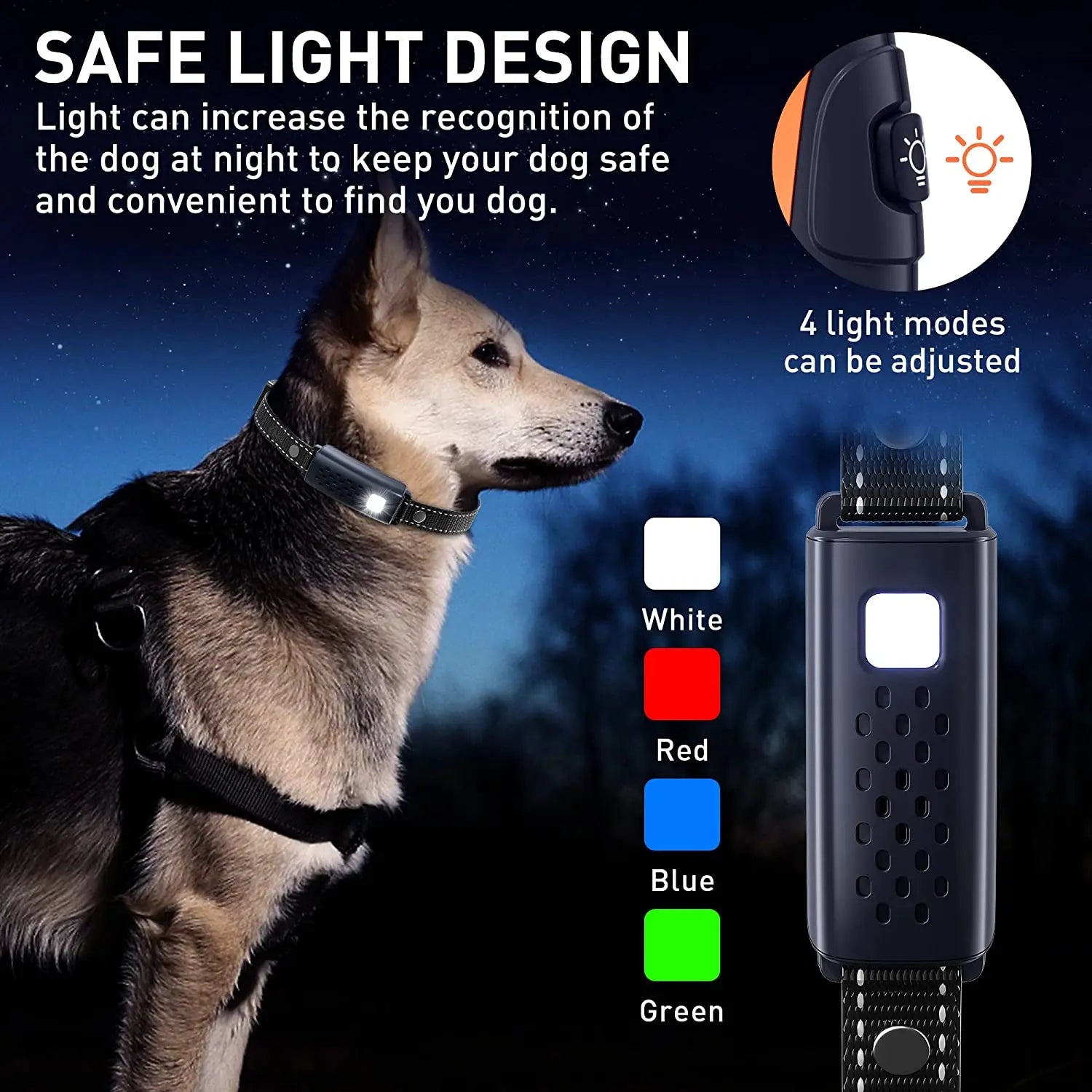 Dog Training Collar - Remote Control, 3300ft Range, USB Rechargeable, Multi-Mode (Beep, Vibration, Shock)