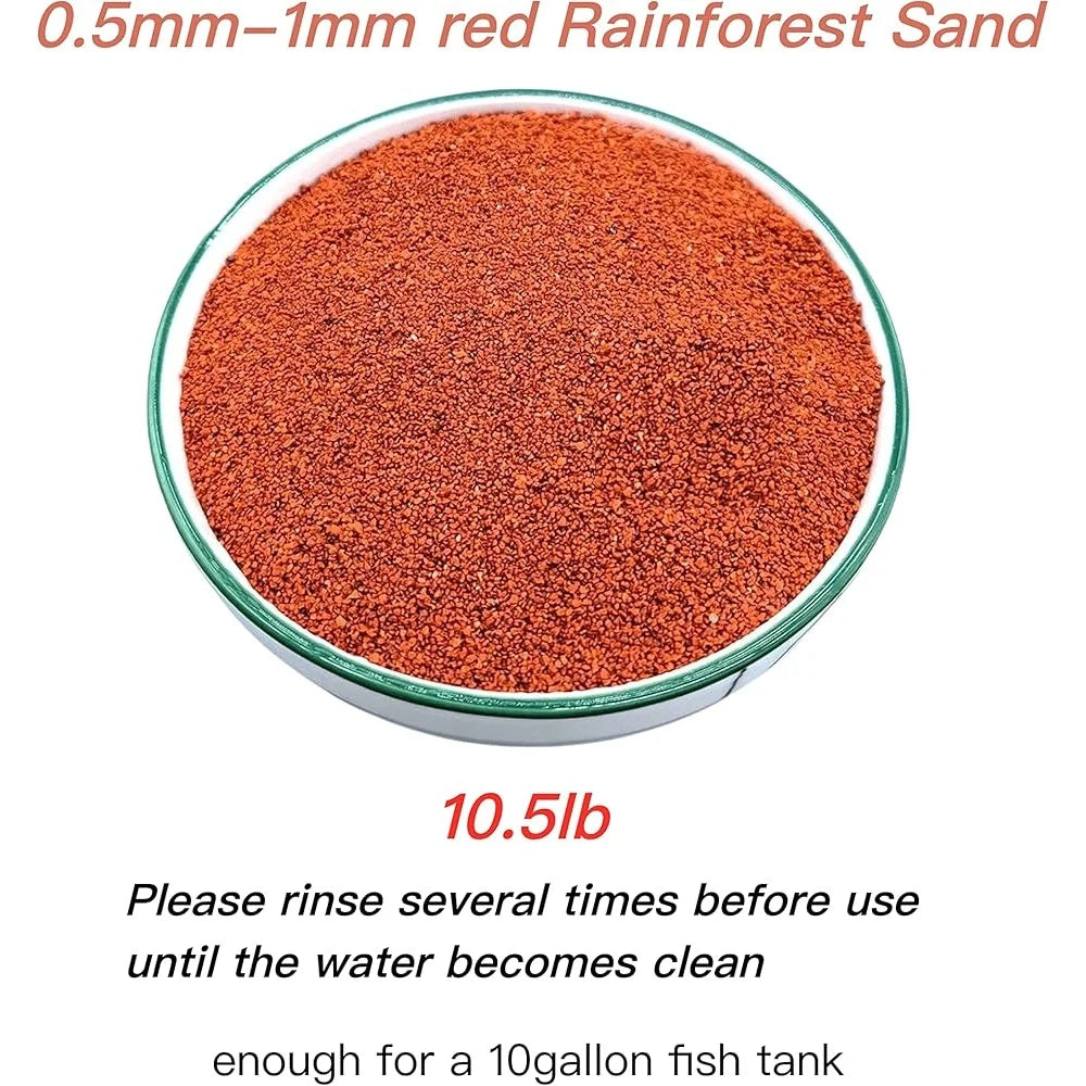 11lb Natural Red Sand Aquarium Substrate Coarse Lava Rock Soil