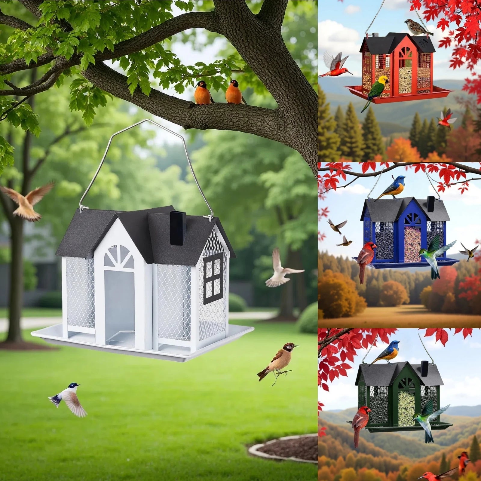 Outdoor Hanging Wild Bird Feeder, Large Capacity