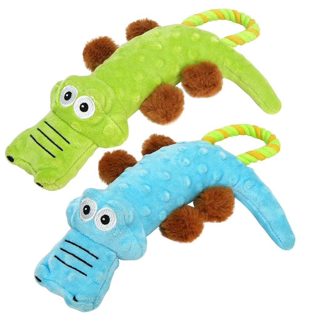 Tug of War Dog Toys for Dogs Interactive Plush Sound Squeak Toys
