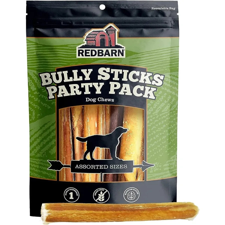 All Natural  Bully Sticks for Small Large Dogs Healthy Long Lasting Chews Variety Party Pack