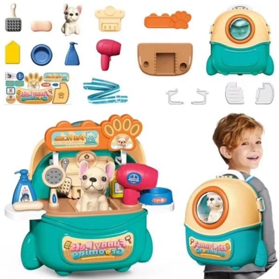 Pretend Play Vet Dog Grooming Toys