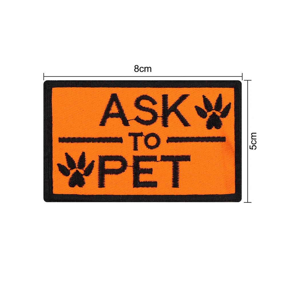 12 Pieces Tactical Patch Bundle For Dog Vest Harness