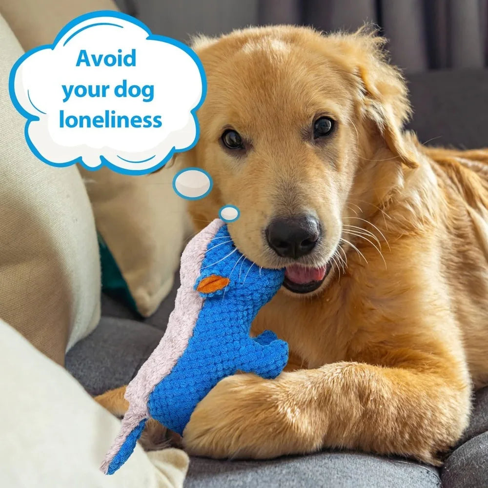 Dog Plush Toys for Aggressive Chewers, Squeaky Toys with Crinkle Paper