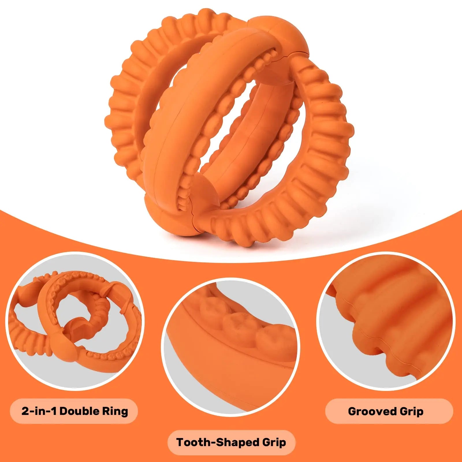 Detachable Dog Tug of War Toy with 2 Rings Suitable for Large Dogs
