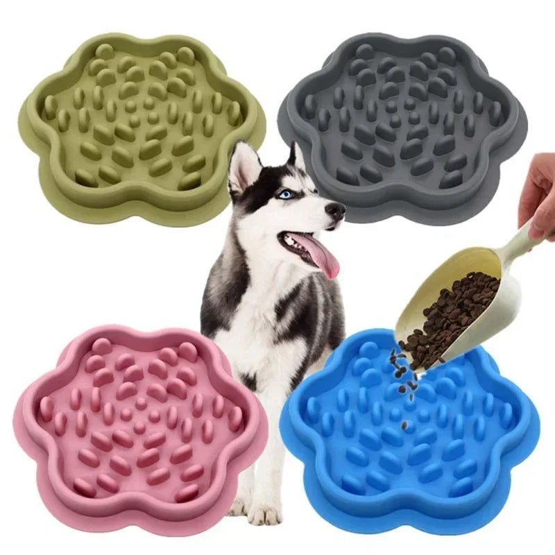 Silicone Dog Slow Food Non-slip Placemat Pet Bowl