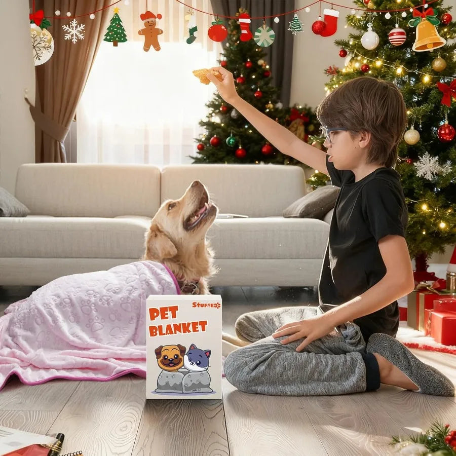 Pink Cat Blanket for Kitten Beds