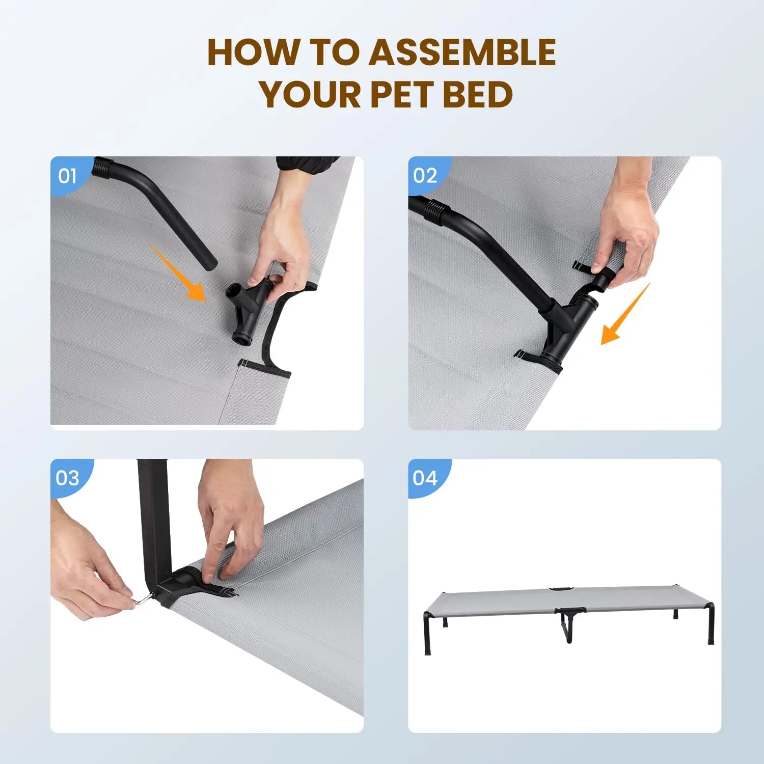 Portable Dog Cot for Outdoor Indoor Use