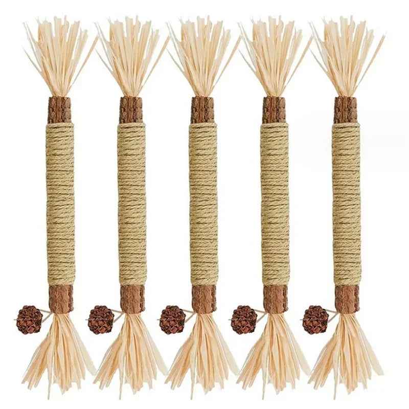 1/2/5/10PCS Pet Toy Natural Matatabi Pet Cat Snacks Stick Cleaning Tooth Catnip