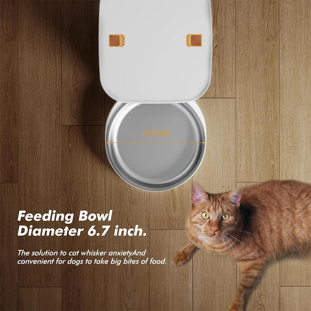 271oz Automatic  Feeders with Key Control Cat Dog Food Dispenser