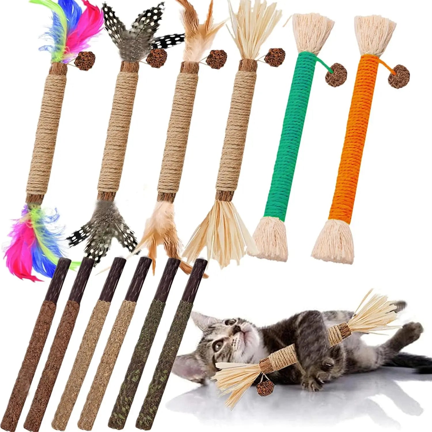 12 packs of Silver Vine Chewing Stick Cat Toys