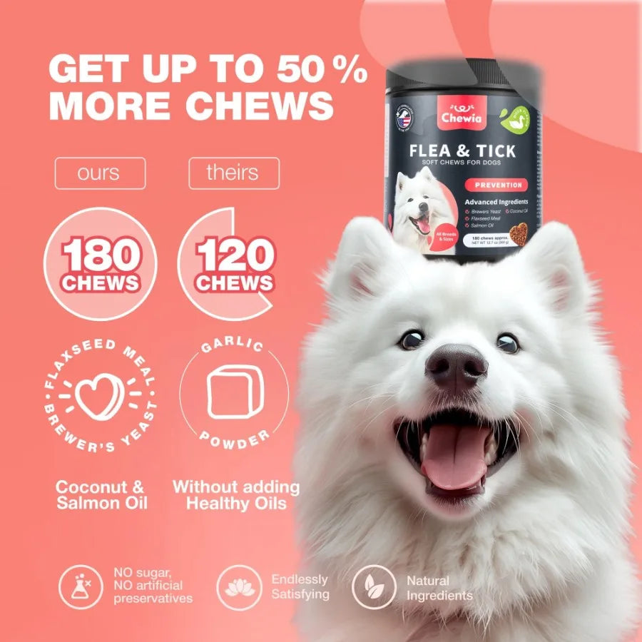 Dog Flea and Tick Treatment Chews