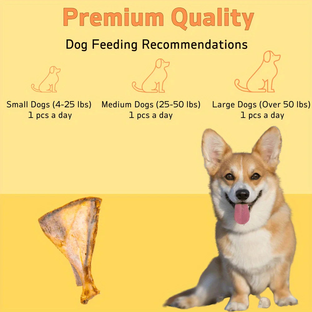 1/2 Pack x 60-90g Lamb Fan Bone, Natural Ingredients, Natural Dog Treats, Healthy, Easily Digestible, Dog Chews Long Lasting