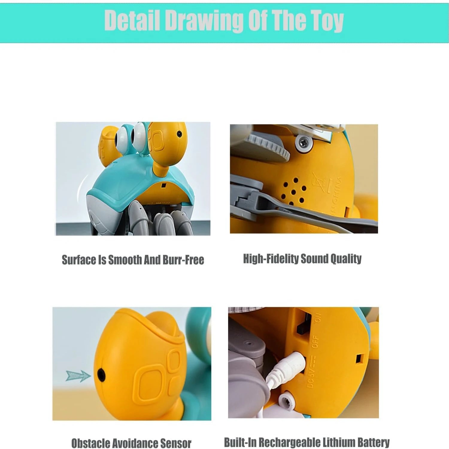 Engaging Interactive Dancing Crab Dog Toy with Musical Sounds