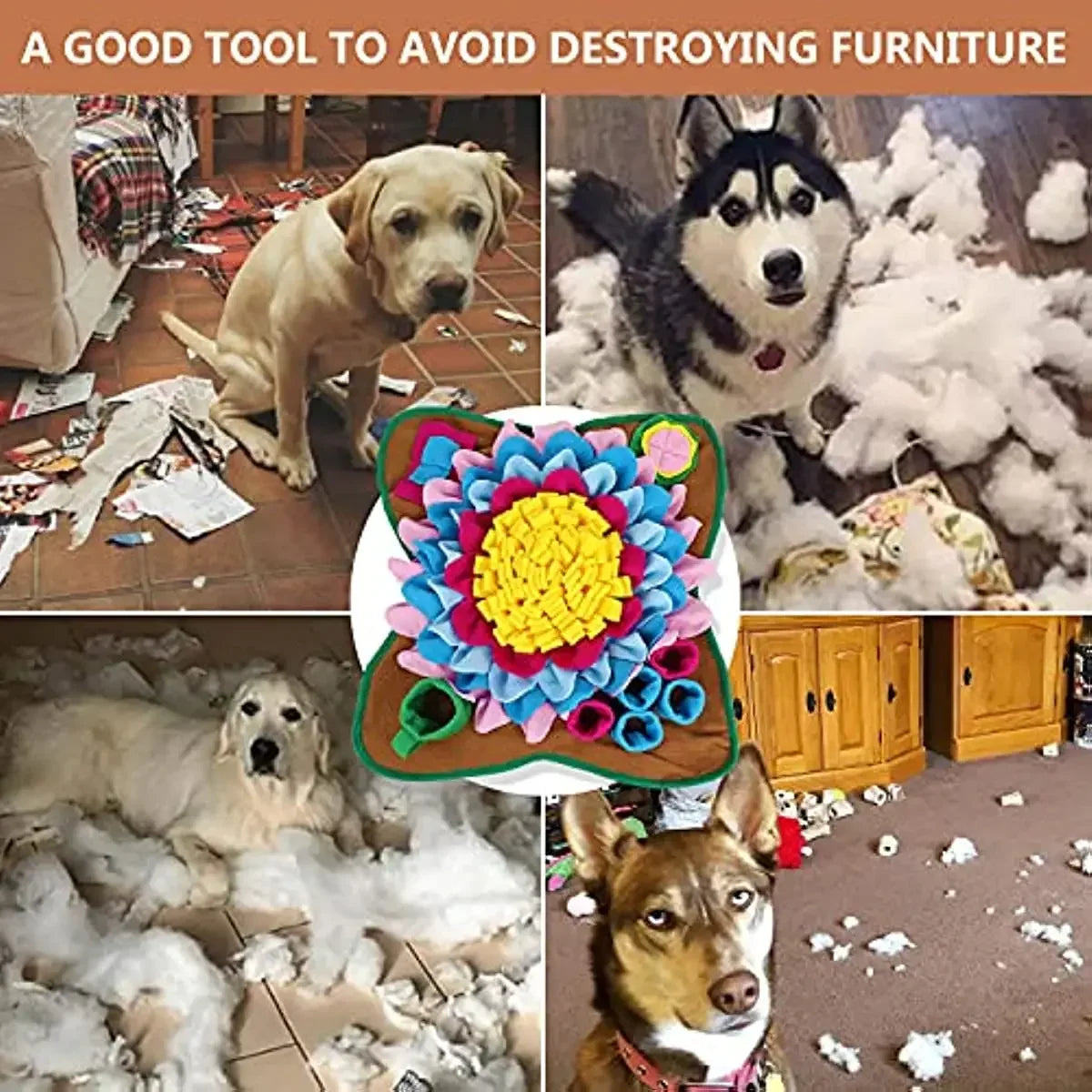 Snuffle Mat Pet Leak Food Anti Choking Mat Training Blanket Nose Work Toy Pet Slowing Feeding