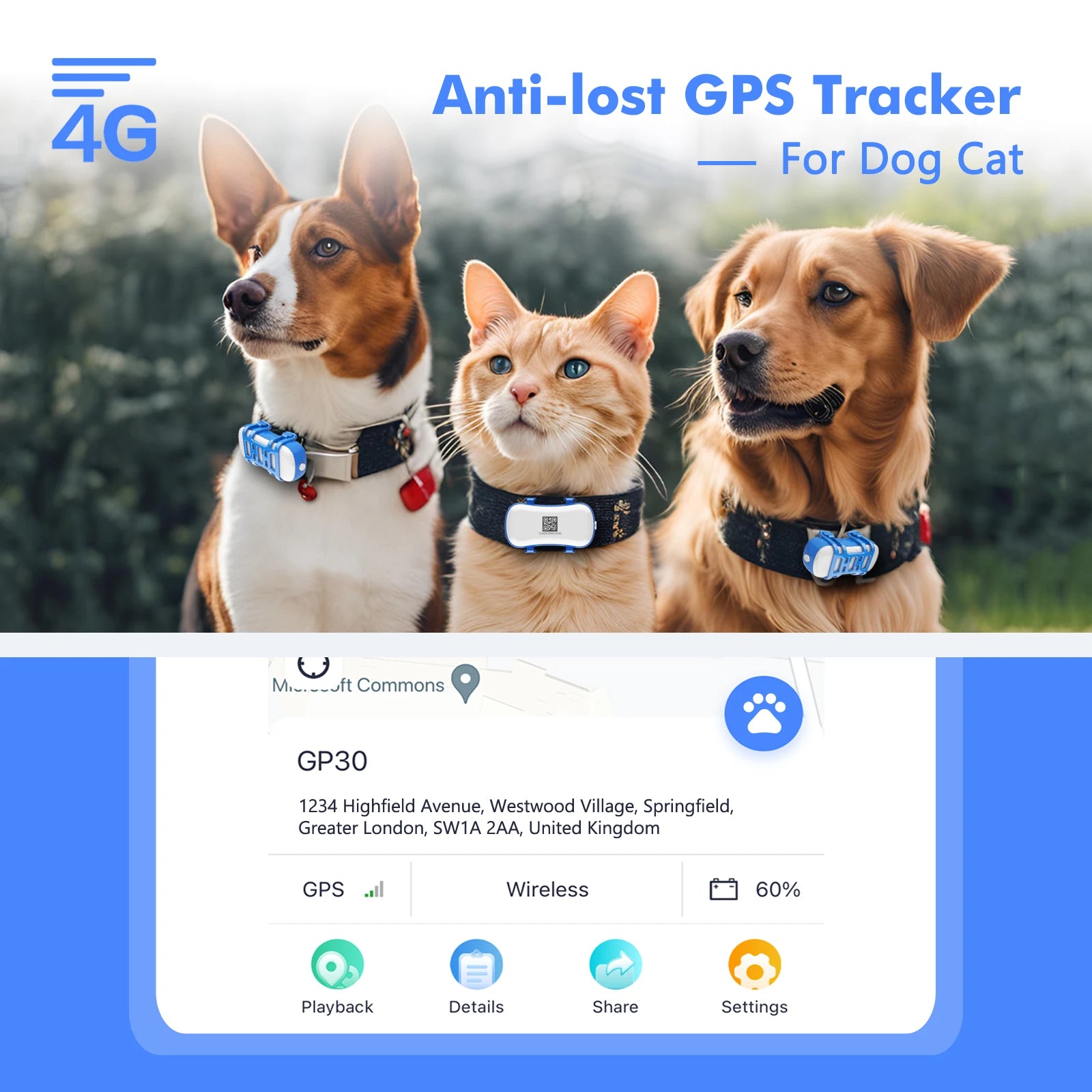 ‌ Dog Cat GPS Tracker