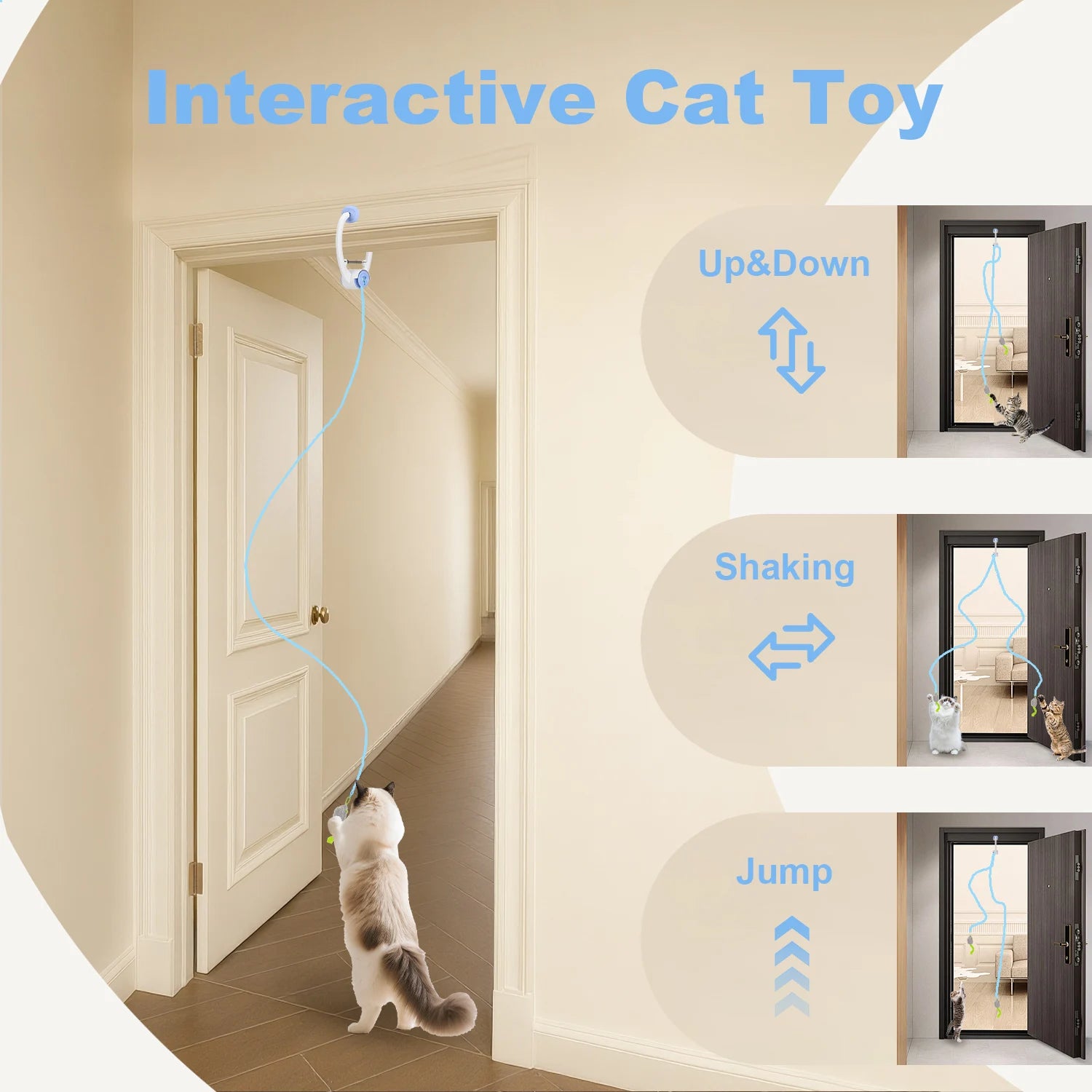 Interactive Cat Toy USB Rechargeable Self Play