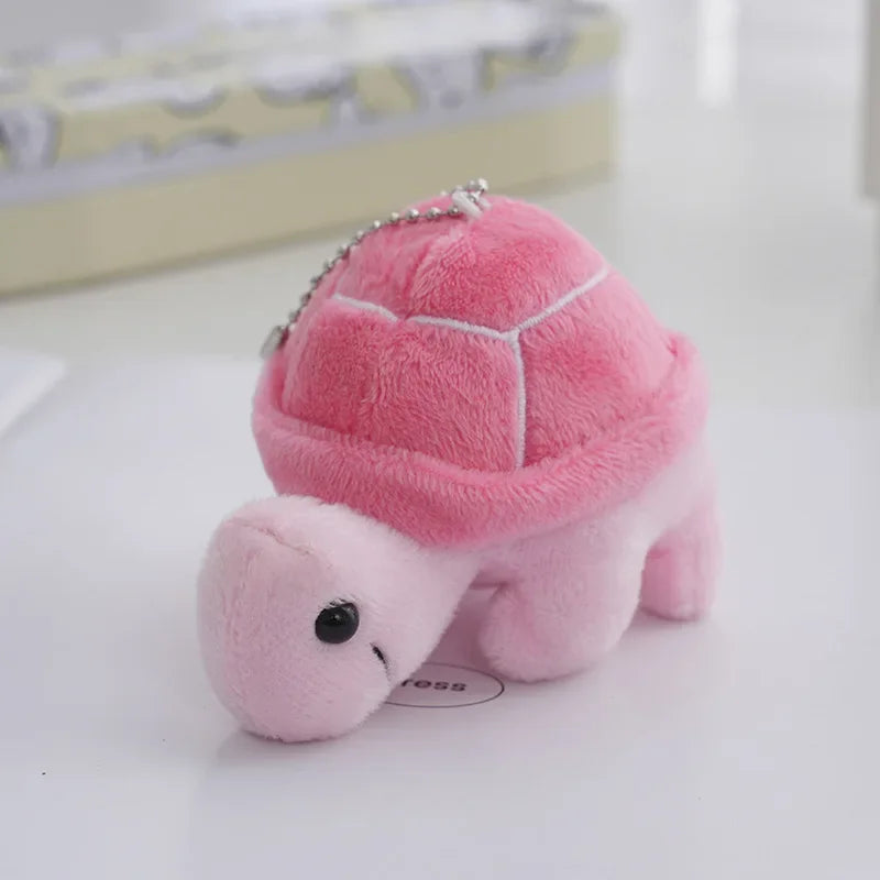 1pc Random Color Turtle Shaped Plush Toy For Dogs