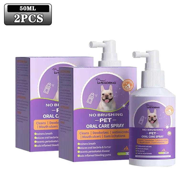 1-4PCS Yegbong Dog and Cat Teeth Cleaning Spray