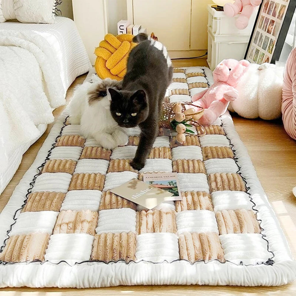 Warm Pet Cat Scratchable Blanket Anti-slip Washable Cushion Sofa Couch Cover Protector