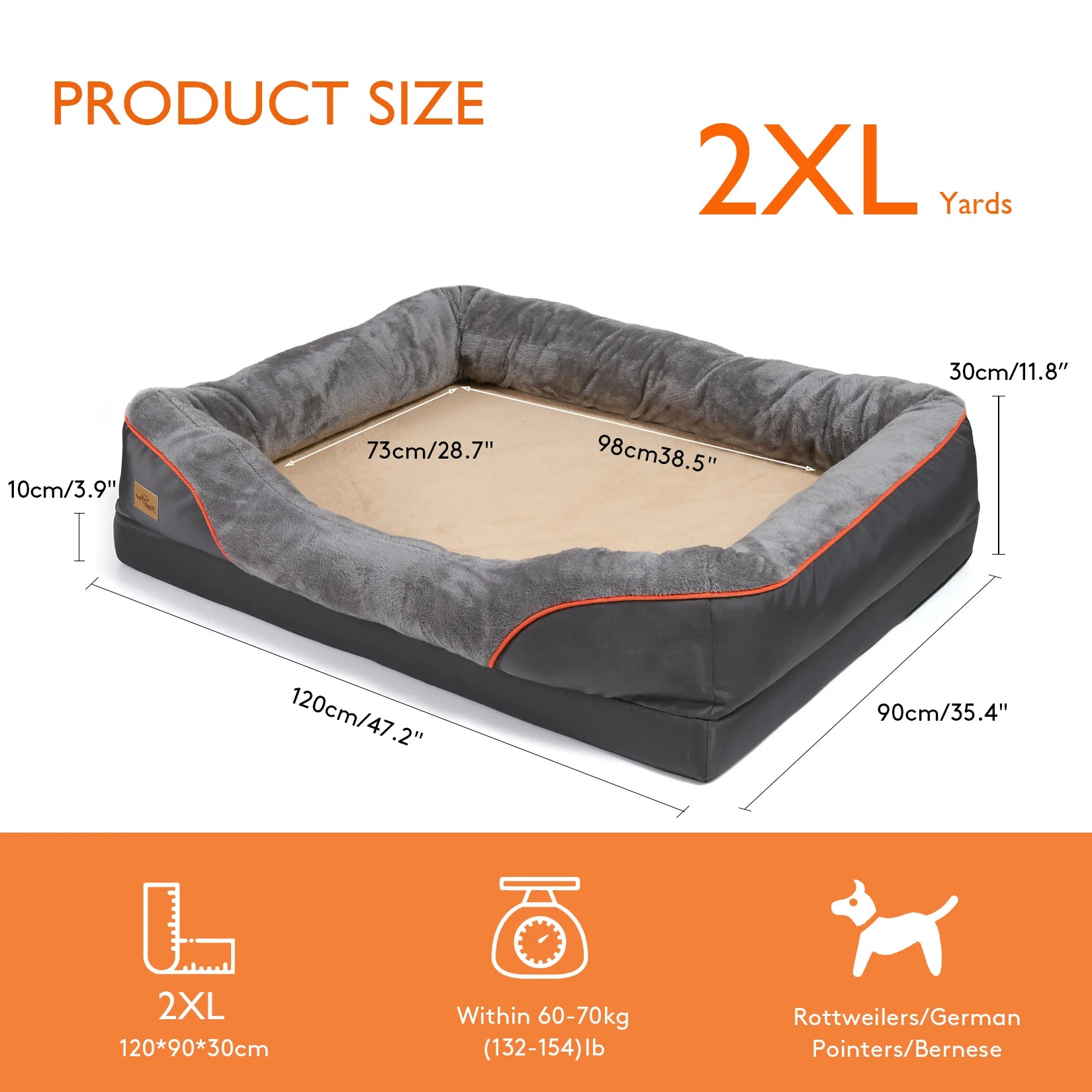 Dog Bed Soft Orthopedic Foam