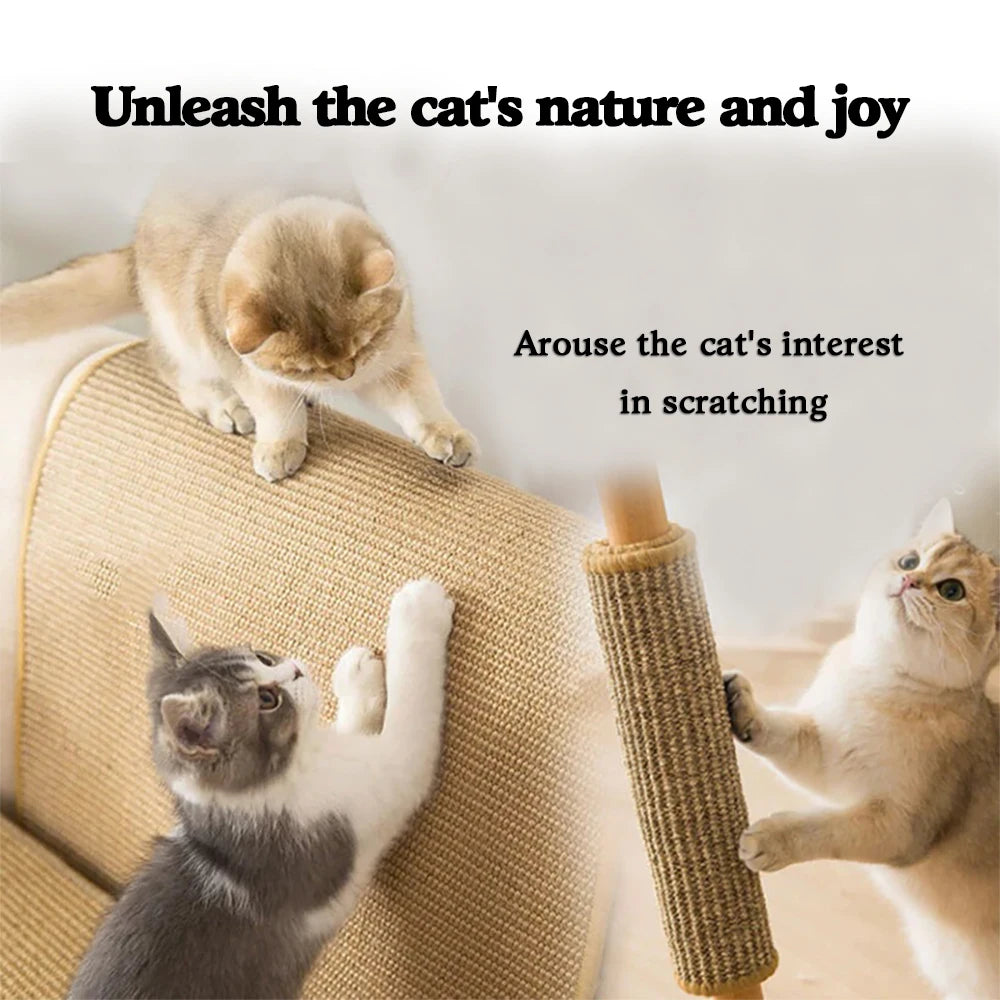 Cat Scratching Mat - Furniture & Wall Protector - Ideal For Indoor Cats, Promotes Healthy Scratching Habits