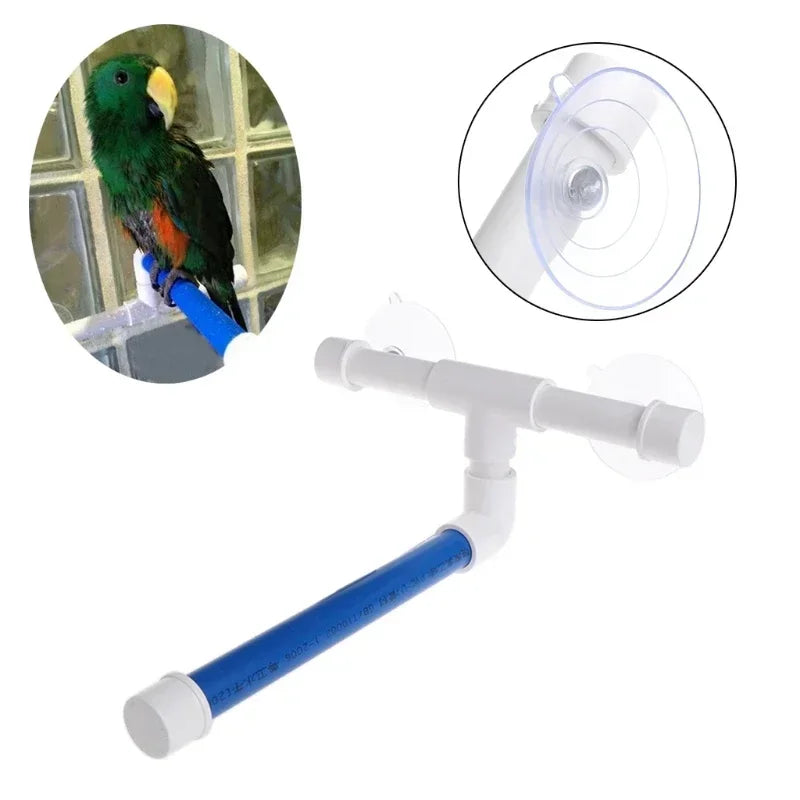 Suction Cup Bird Window and Shower Perch