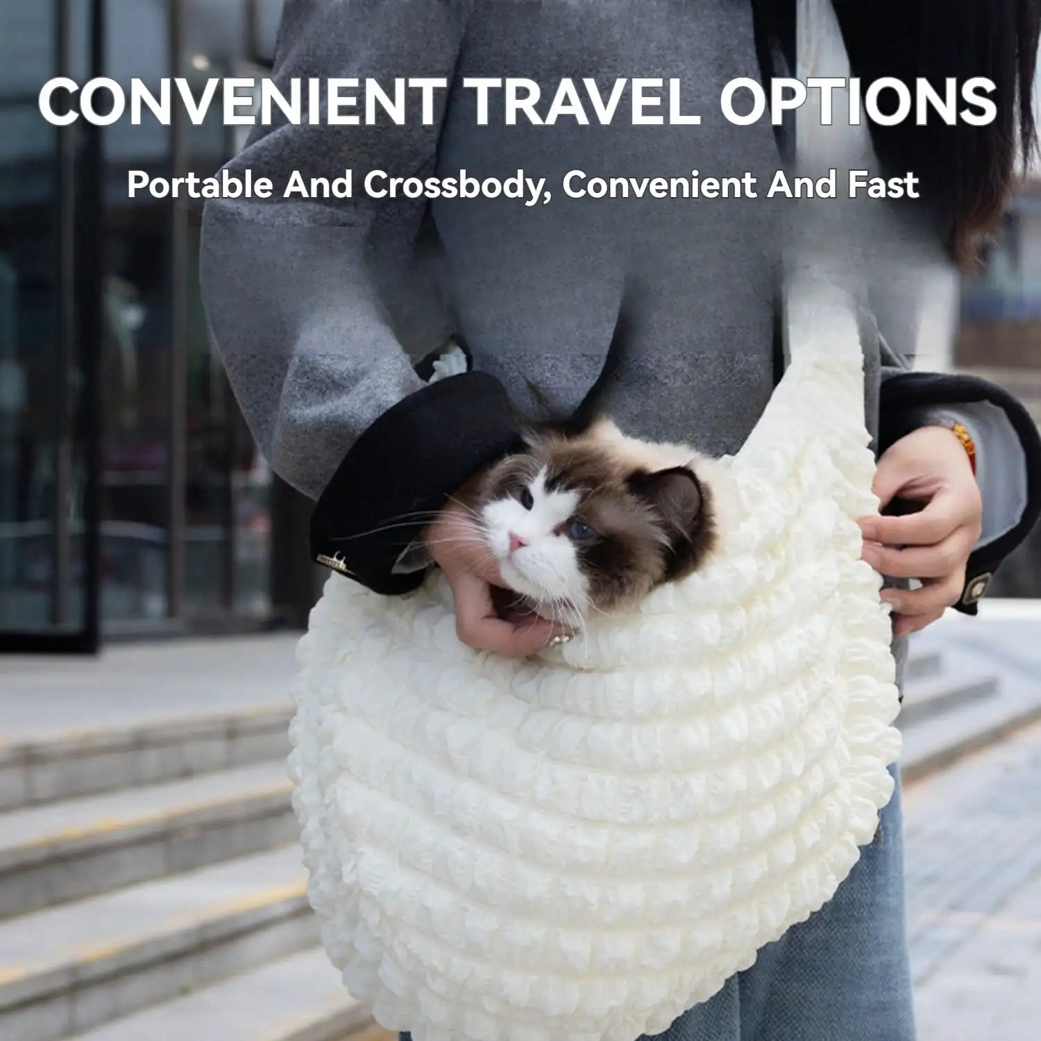 Pet Outing Portable Bag Breathable Pet Body Fixing Bag Suitable for Small Dogs Daily Use Walking Travel Outdoor