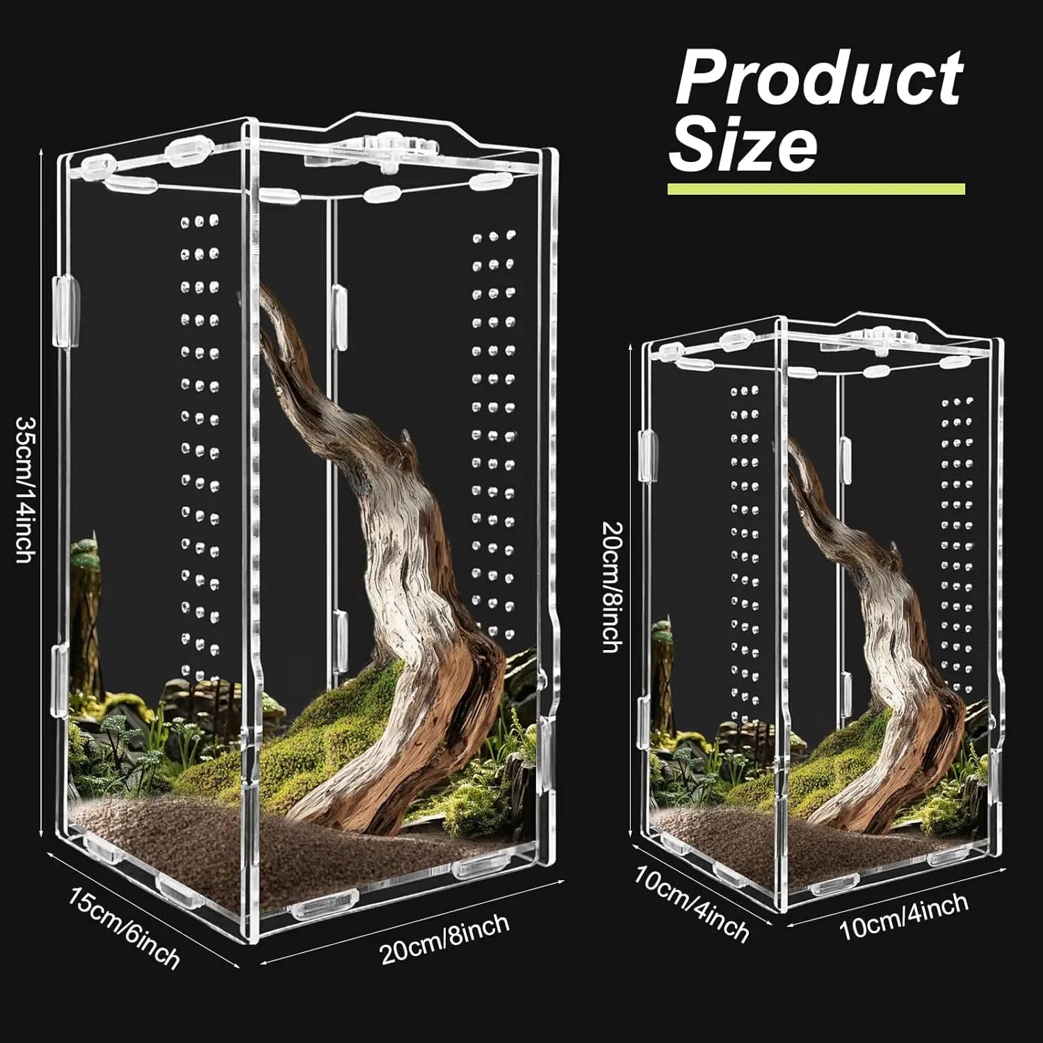 Reptile Terrarium Habitat Breeding Box Reptiles Cage
