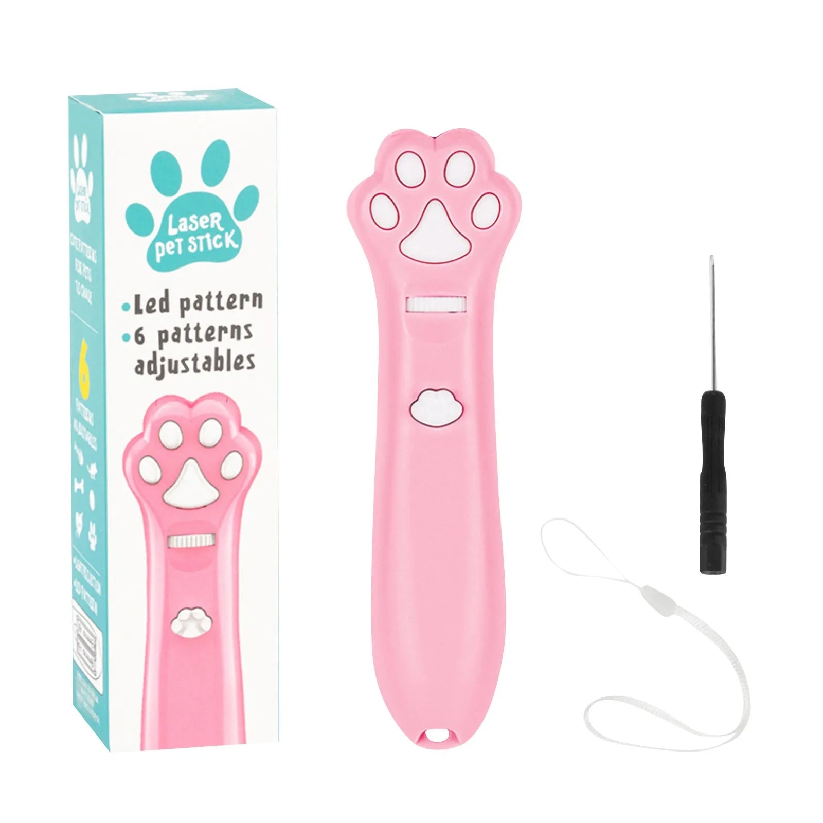 Laser Cat Teasing Stick 5 Modes + Red Dot Led Light Pointer