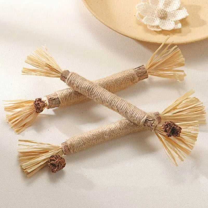 1/10 Silvervine Chew Sticks for Cats, Chew Toys for Kittens Teeth Cleaning, Calm Cat Anxiety, Aggressive Chewers Cat Dental Toy