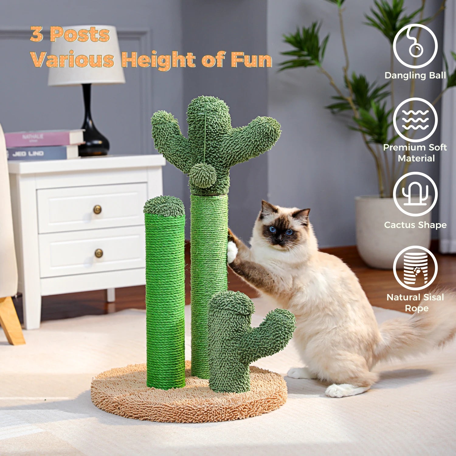 Cactus Cat Scratcher Post