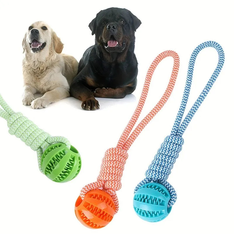 Braided Rope Dog Toys, Fetch & Tug Play, for Small/Medium Dogs