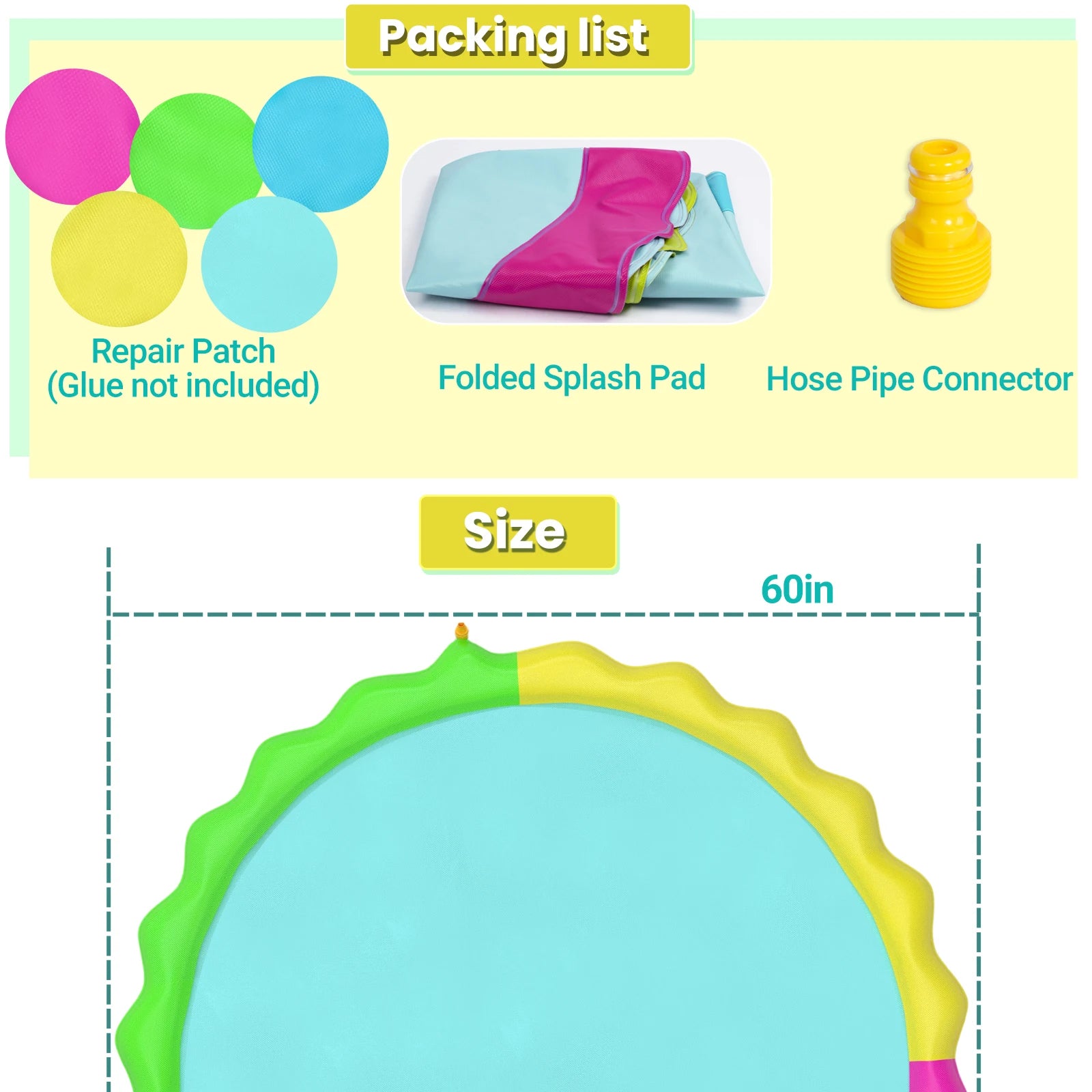 Sprinkler Pool for Dogs Outdoor Play