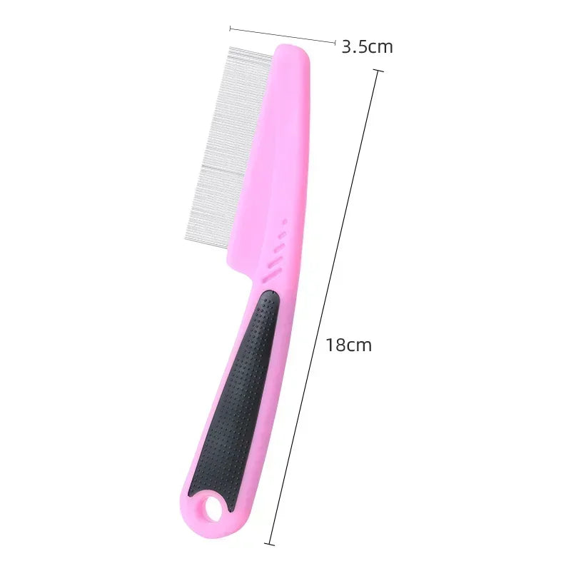 Removal Flea Comb for Cat Dog Stainless Steel Needle Grooming Louse Remove Lice Close-Tooth Grate Comb