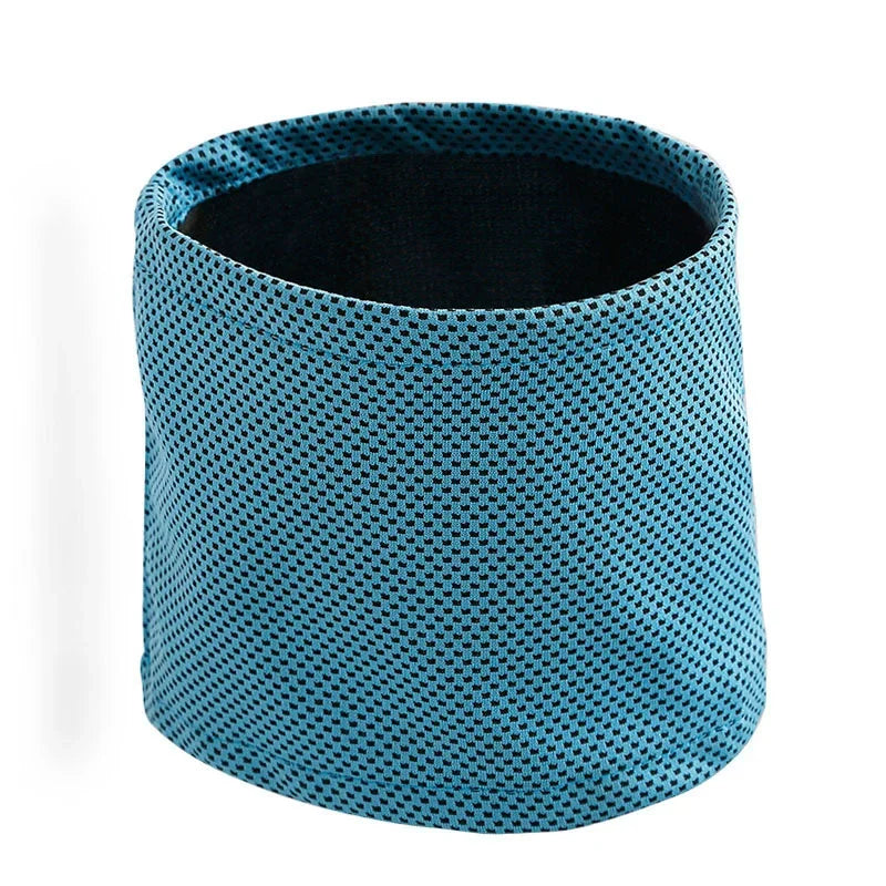 Reusable Instant Cooling Bandana with Leash Hole Prevent Heat Stroke Outdoor Breathable Pet Scarf