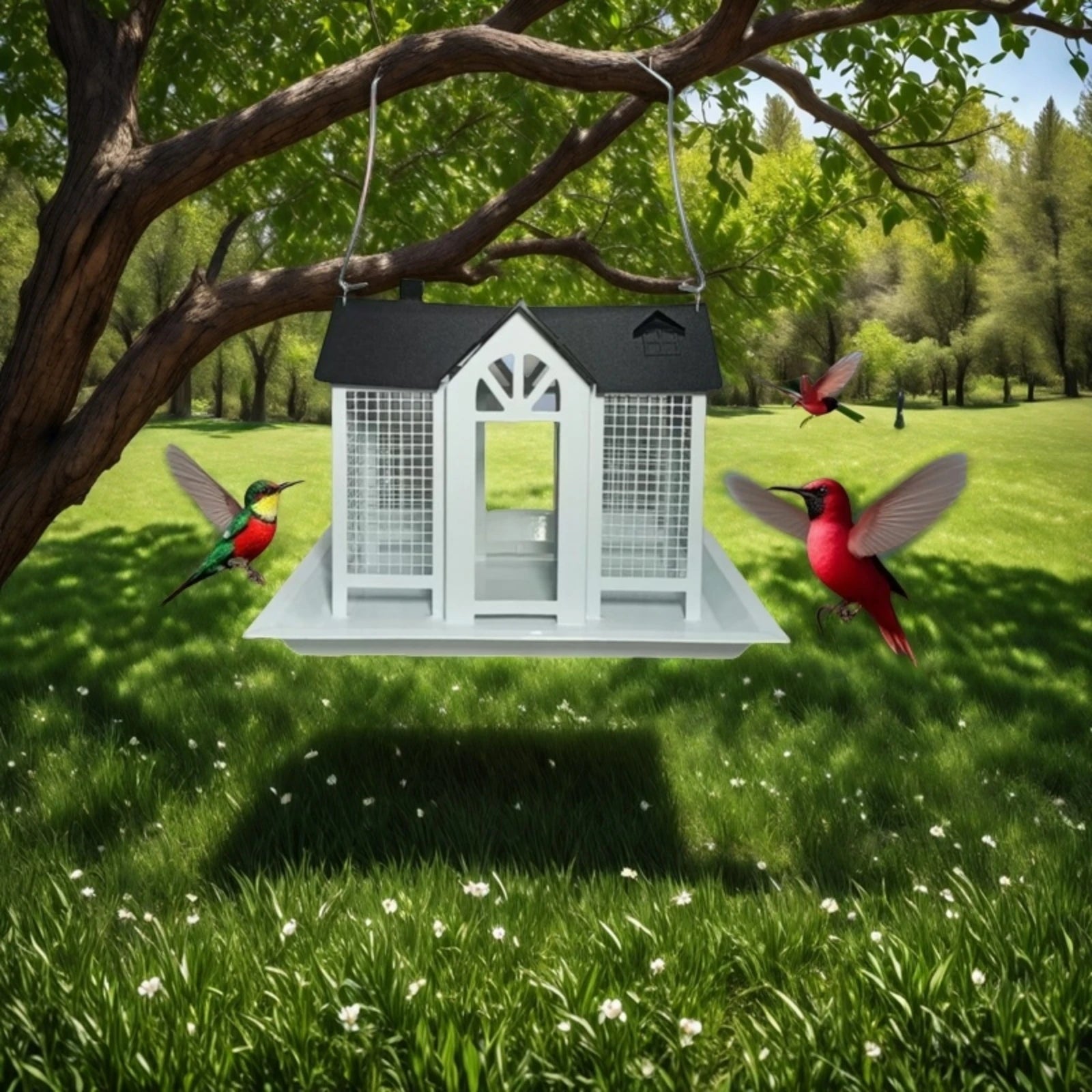 Outdoor Hanging Wild Bird Feeder, Large Capacity