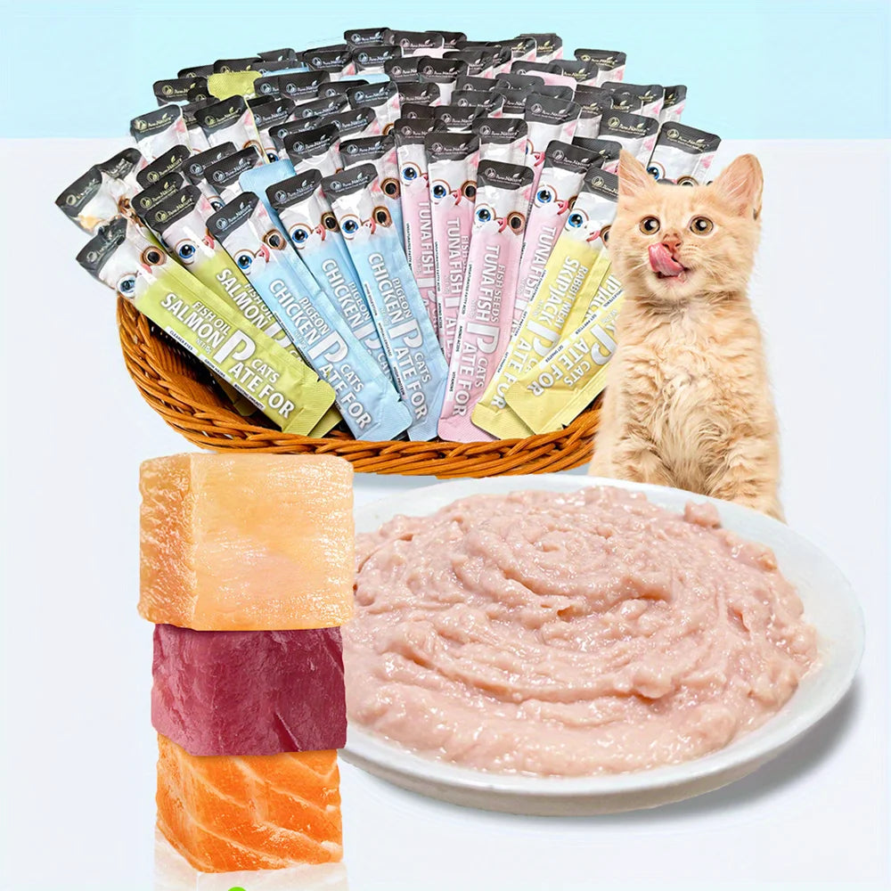 Cat Stick, Chicken Flavor, Skipjack & Rabbit Flavor, Tuna & Fish Seed Flavor, Salmon & Fish Oil Flavor