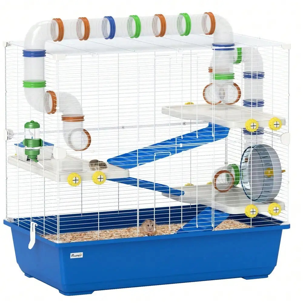 Hamster Cage, 4 Tier with Tunnel Tube System