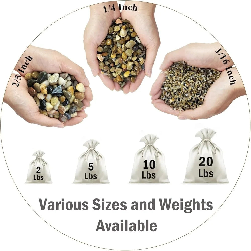 5lbs Aquarium Gravel Decorative River Rocks