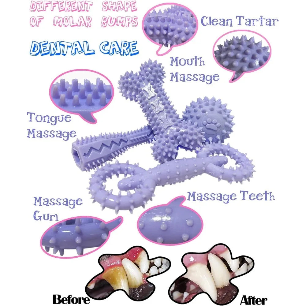 Dog Chew Toy for Small Puppies Teething Toys for Cleaning Teeth