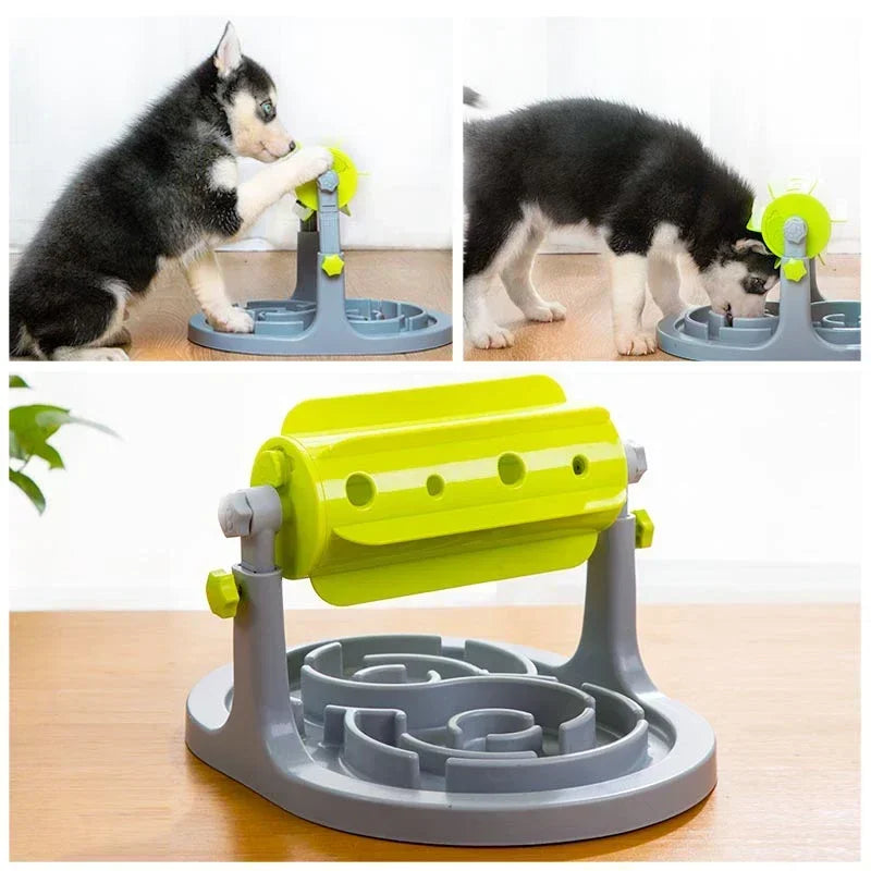 Dog Puzzle Roller Missing Food Toy Feeding Interactive Toy