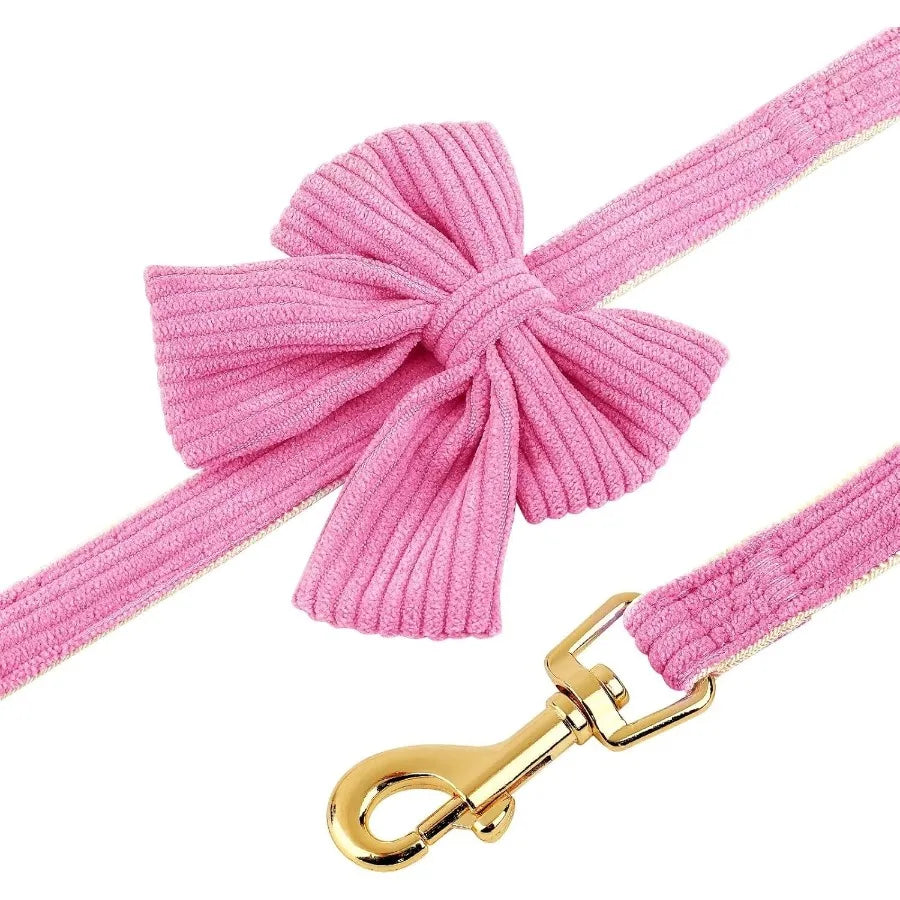 Cute Small Dog Harness Collar Leash Set Adjustable