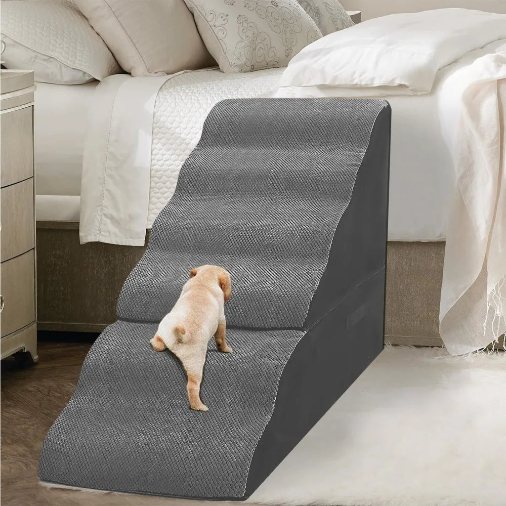 Dog Stairs for High Beds – Non-Slip Pet Steps for 30–36 Inch Tall Beds