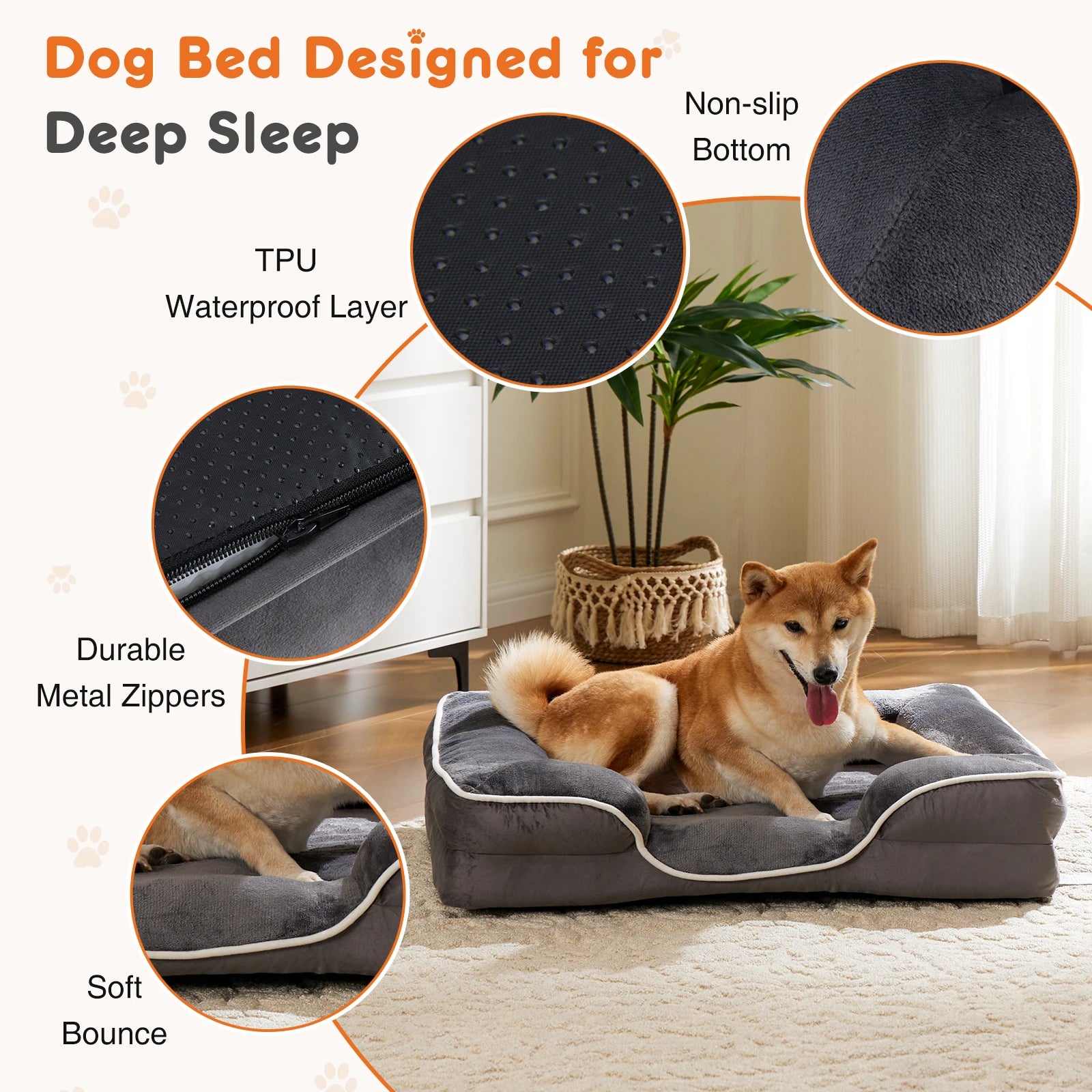 Orthopedic Dog Bed Memory Foam