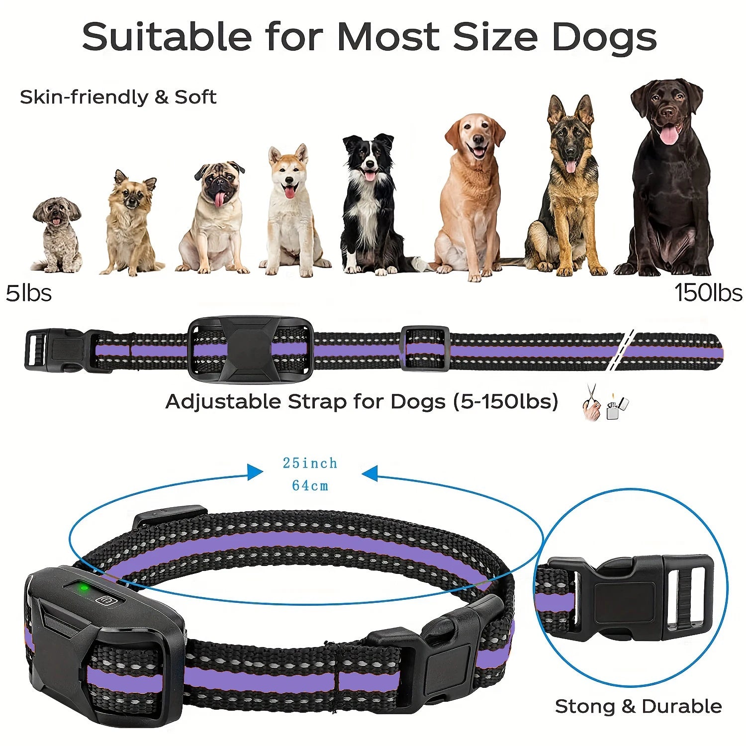 3300Ft Electric Dog Training Collar Remote Control Waterproof
