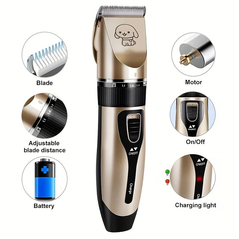 Pet Hair Trimmer Kit Electric Precision Clippers
