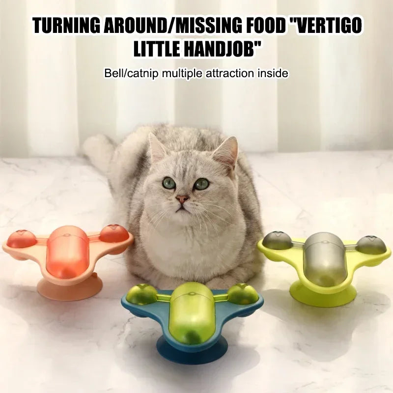 Rotating Flying Chair Cat Teaser Toy