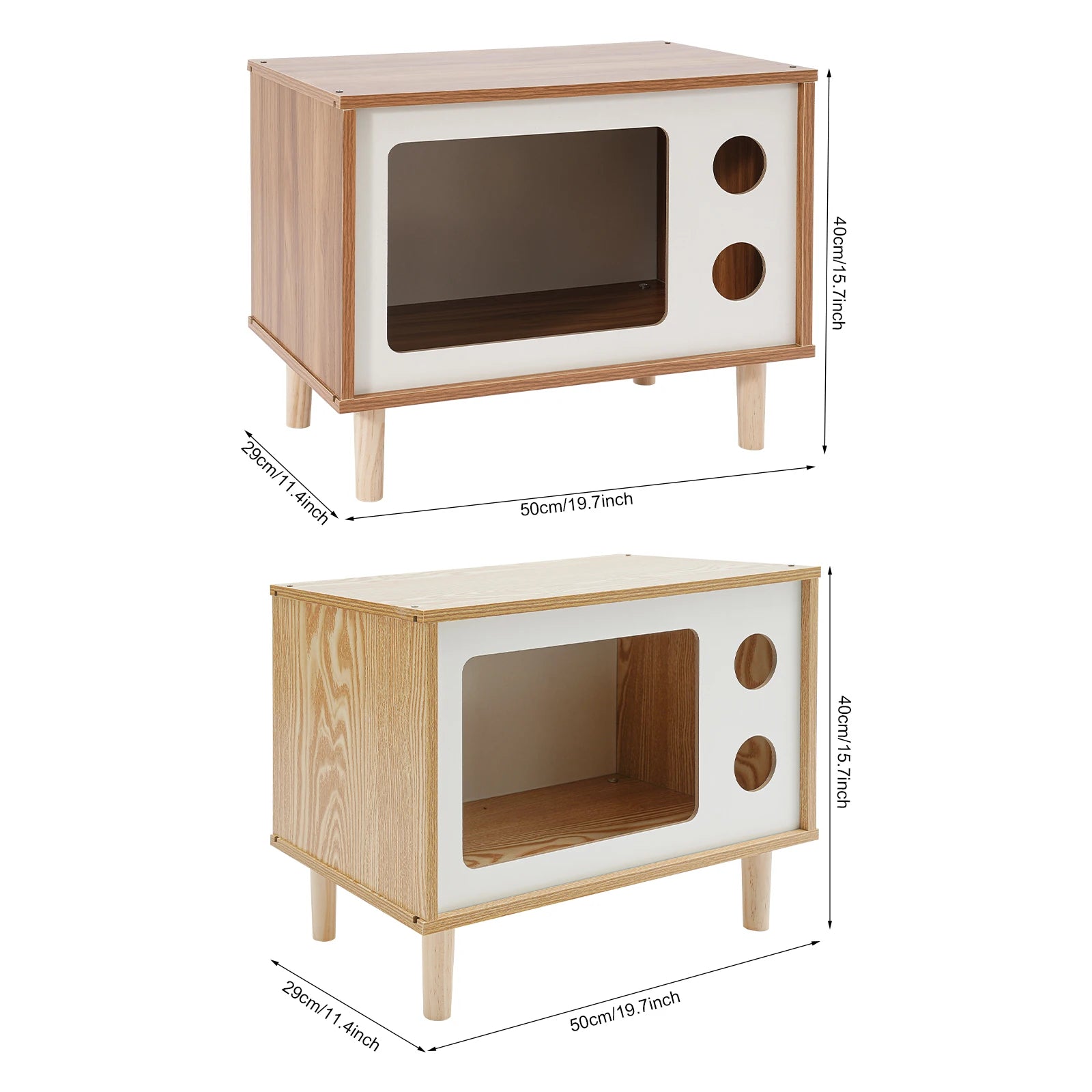 Cat House Wooden TV-Shaped Cat Bed