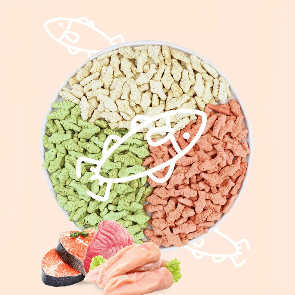 Cat Fish Shape Biscuit Treat